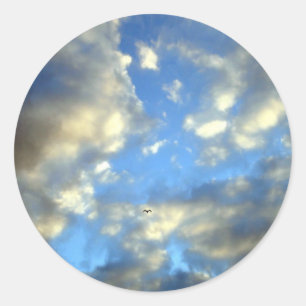 Sturmwolken Runder Aufkleber