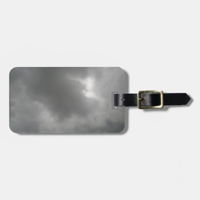 Sturmwolken-Tag Gepäckanhänger (Vorderseite horizontal)