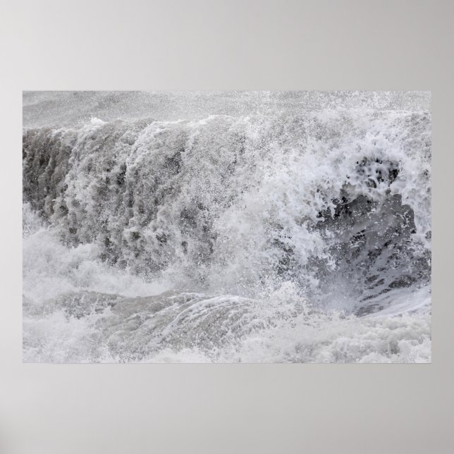 Sturmy Wave Crashing Poster (Vorne)
