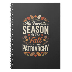 Sturz der Patriarchat-Feministischen Herbst-Quote- Notizblock