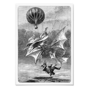 Sturz des fliegenden Mannes Fotodruck