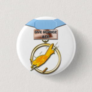 Sturzbomber-Asmedaillenknopf Button