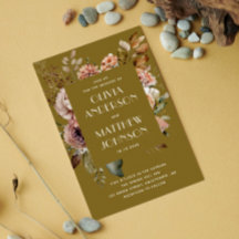 Stürze Oliven Blumen Hochzeit QR-Code Details