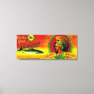 Sturzhelm-Lachse können LabelLoring, AK Leinwanddruck