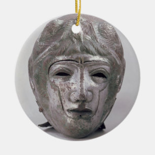 Sturzhelm mit Eagle-Dekoration, römisch (Silber) Keramikornament