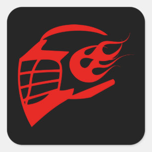 Sturzhelm Quadratischer Aufkleber