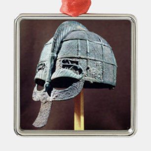 Sturzhelm, vom Vendel Schatz Silbernes Ornament