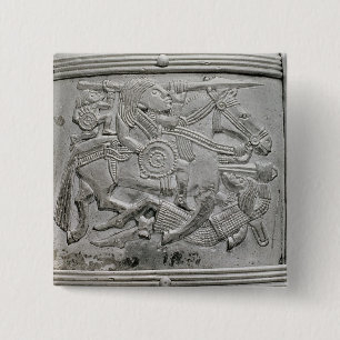 Sturzhelmfragment, von Sutton Hoo Schatz Button