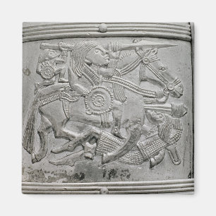 Sturzhelmfragment, von Sutton Hoo Schatz Magnet