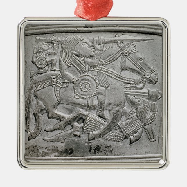 Sturzhelmfragment, von Sutton Hoo Schatz Ornament Aus Metall (Vorne)