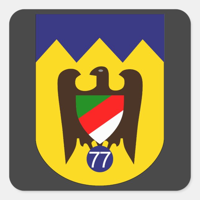 Sturzkampfgeschwader 77 (StG 77) Emblem Quadratischer Aufkleber (Vorderseite)