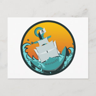 Sturzschiff Postkarte