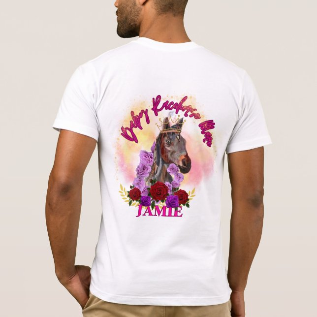 Stute! Mein Bein geht nicht so. T-Shirt (Rückseite)