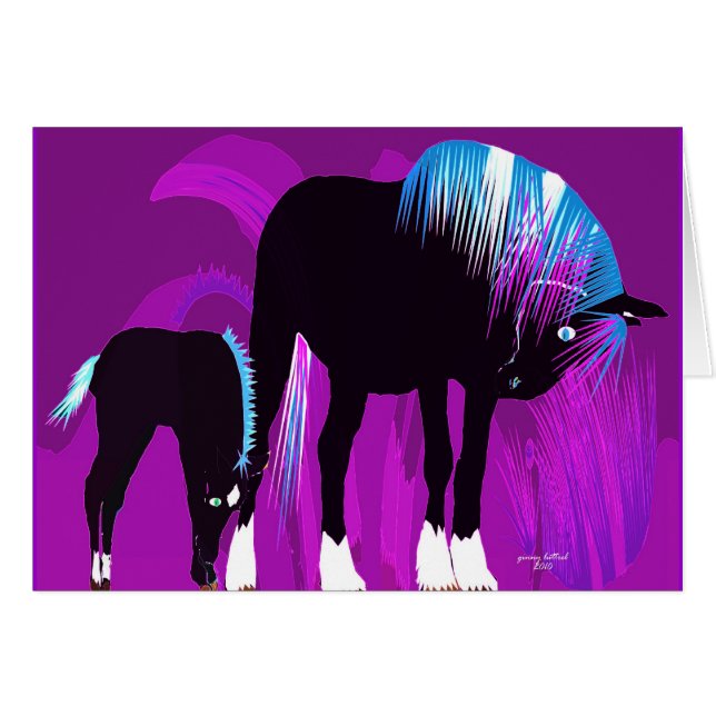 Stute u. Colt (Vorderseite (Horizontal))