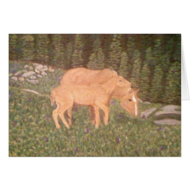 Stute und Fohlen (Vorderseite (Horizontal))