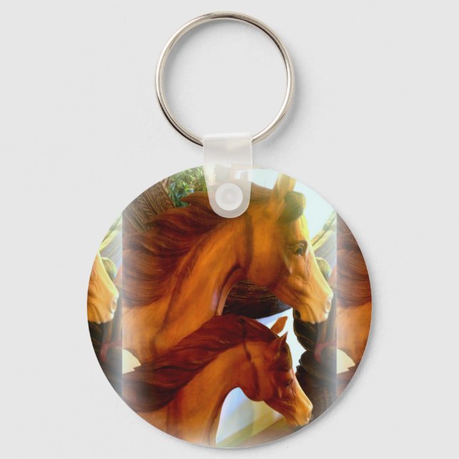 Stute und Pony Schlüsselanhänger (Vorderseite)