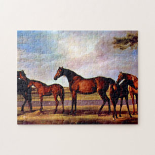 Stuten mit Fohlen von George Stubbs Puzzle