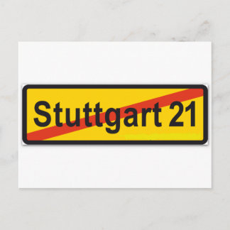 Stuttgart 21 postkarte