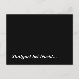 Stuttgart bei Nacht Postkarte