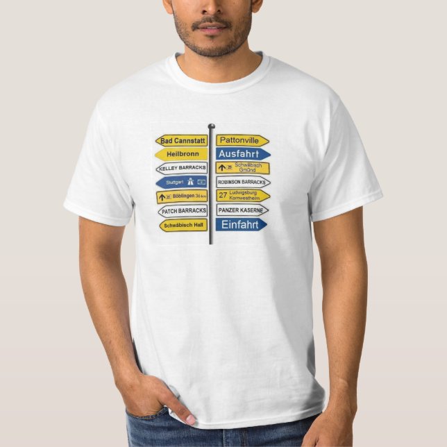 Stuttgart-Bereich Signage-T - Shirt (Vorderseite)