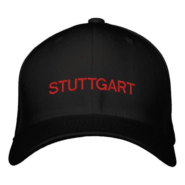 Stuttgart Cap Bestickte Baseballkappe (Vorderseite)