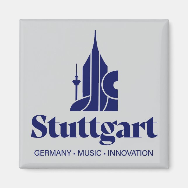 Stuttgart Deutschland Europa Magnet (Vorne)
