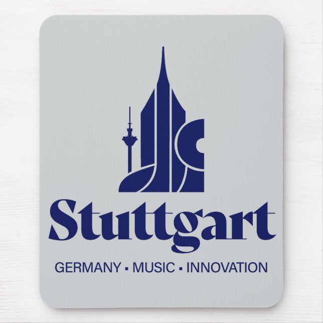Stuttgart Deutschland Europa Mousepad (Vorne)