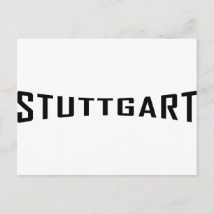 Stuttgart Deutschland Icon Postkarte