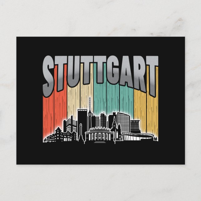 Stuttgart Deutschland Postkarte (Vorderseite)