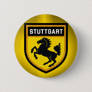 Stuttgart-Flagge Button