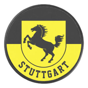 Stuttgart-Flagge (Deutschland) Eishockey Puck
