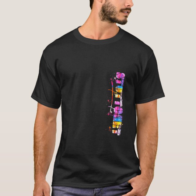 Stuttgart Letters Watercolor Stuttgart T-Shirt (Vorderseite)