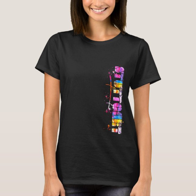 Stuttgart Letters Watercolor Stuttgart T-Shirt (Vorderseite)