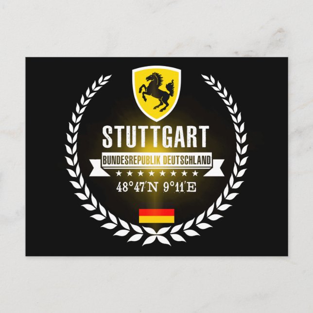 Stuttgart Postkarte (Vorderseite)