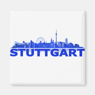 Stuttgart Stadt Skyline - Magnet