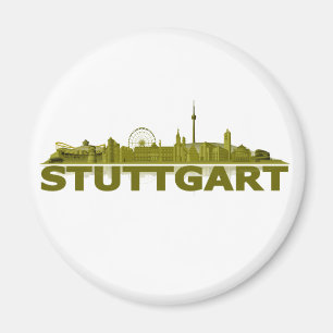 Stuttgart Stadt Skyline - Magnet
