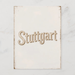 Stuttgart Vintag Postkarte