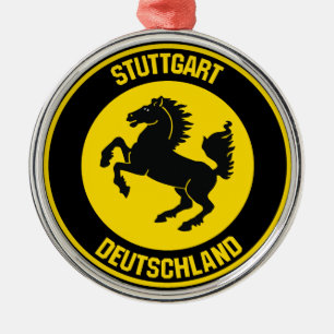 Stuttgarter RundEmblem Ornament Aus Metall