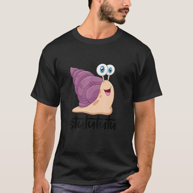 Stutu Turbo Snail Idee für Männer Jungen T-Shirt (Vorderseite)