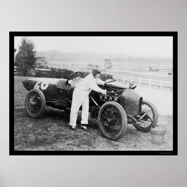 Stutz Racer Woman Mechanic 1916 Poster (Vorne)