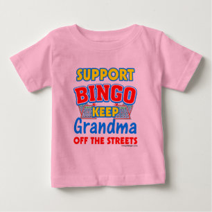 Stützbingo-Großmutter Baby T-shirt