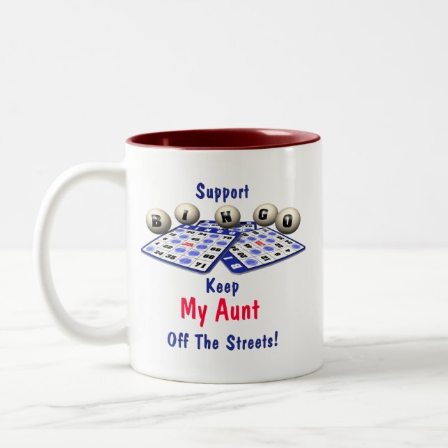 Stützbingo Zweifarbige Tasse (Links)