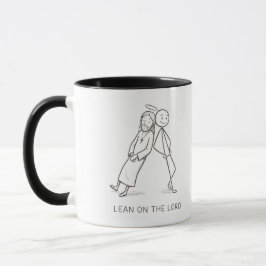 Stütze dich auf den Herrn Stock Figure Christliche Tasse