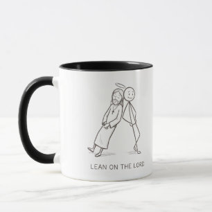 Stütze dich auf den Herrn Stock Figure Christliche Tasse