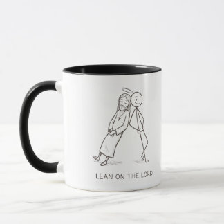 Stütze dich auf den Herrn Stock Figure Christliche Tasse
