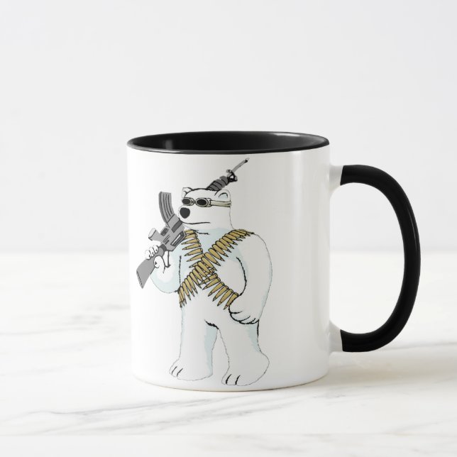 Stützen Sie das Recht, Bären zu bewaffnen Tasse (Rechts)