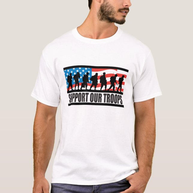 Stützen Sie den T - Shirt unserer Truppe-Männer (Vorderseite)