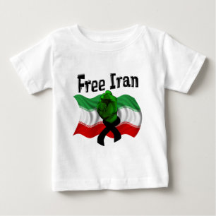 Stützen Sie die grüne Welle, den freien Iran Baby T-shirt