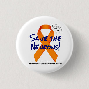 Stützen Sie die Neuronen - orange Band Button
