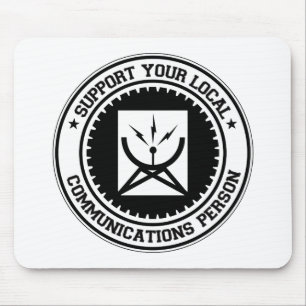 Stützen Sie Ihre lokale Kommunikations-Person Mousepad